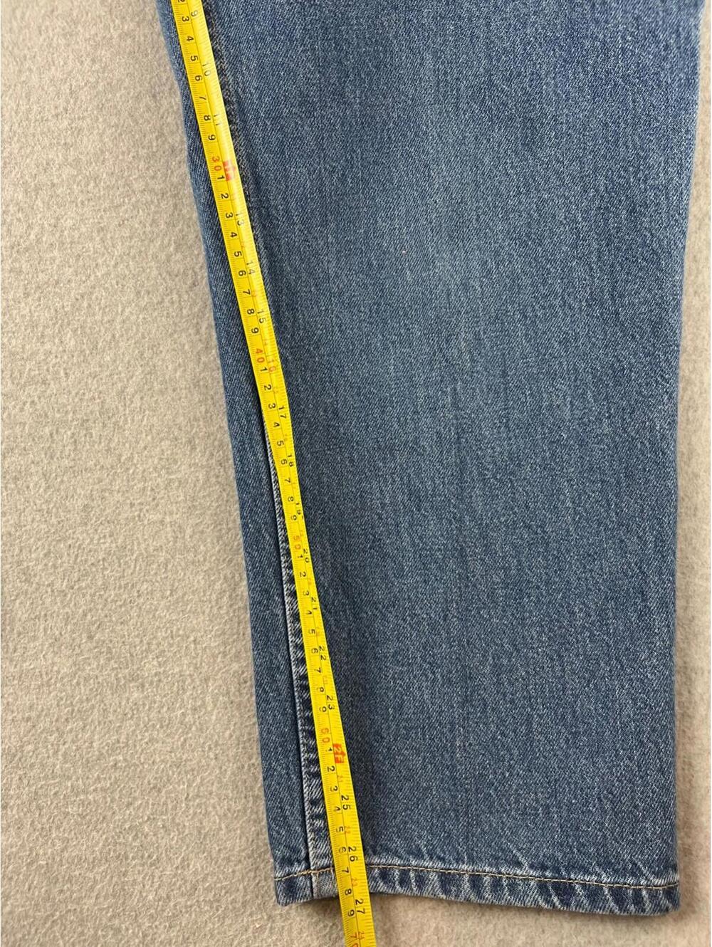 Lands End Denim Jeans Womens Size 18 Straight LegsMedium Wash Cotton - Picture 4 of 10